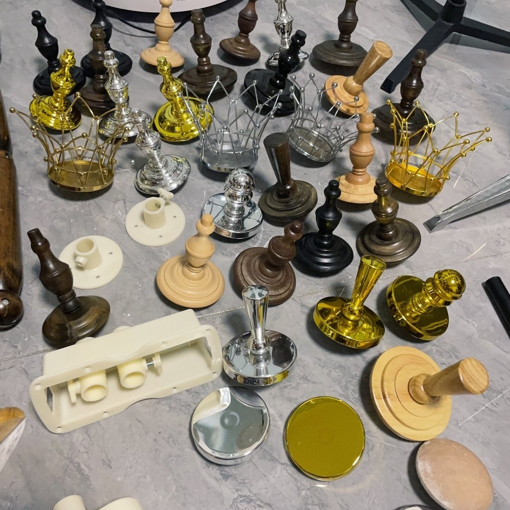 ฝาครอบหัวโมเดลชายและหญิง เด็ก ทอง เงิน ฝาครอบหัวจำลอง อุปกรณ์หัวผ้า ฝาครอบหัวเคลือบไฟฟ้าขั้นสูง [yfl]