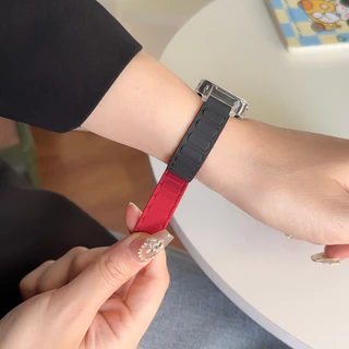 สายรัดห่วงแม่เหล็กสําหรับ Xiaomi Smart band 9 Active/Smart band 8 Active Strap อุปกรณ์เสริมสร้อยข้อมือกีฬาซิลิโคนสําหรับ Redmi band 3 2