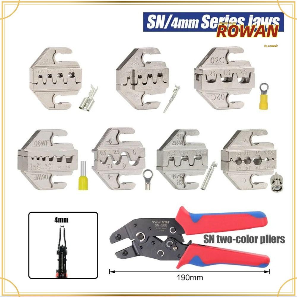 ROWANS SN Crimping คีม Jaw, SN-2546B 02C Alloy Crimping คีมขากรรไกร, 48B 58B กว้าง 4 มม.06WF 2549 03H เปลี่ยน Dies