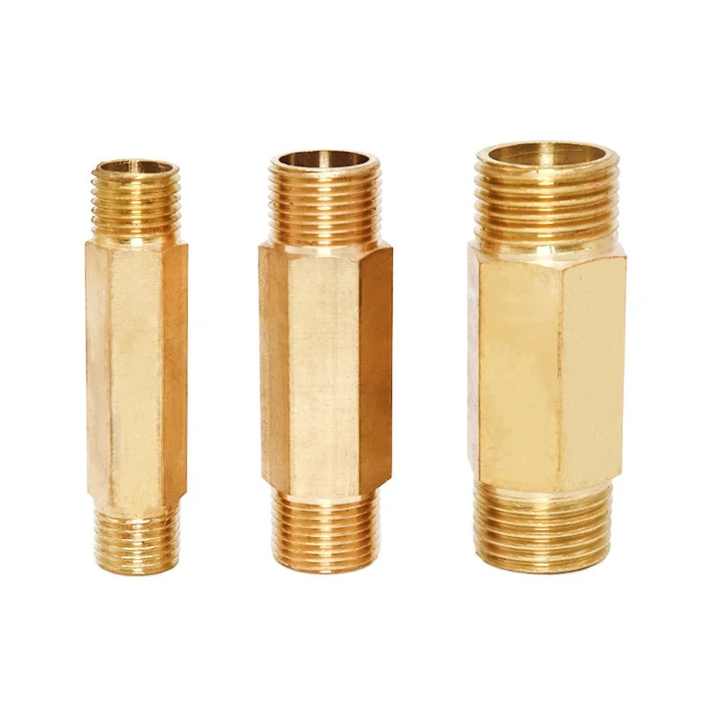 1/4 ''3/8'' 1/2 ''BSP จุกนมยาวทองเหลืองชาย |