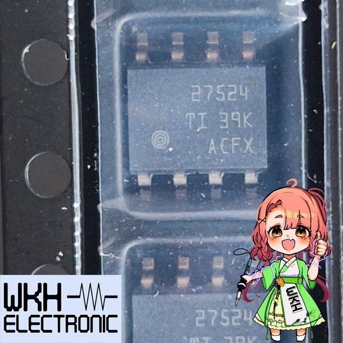 EWR27 ต้นฉบับ UCC27524DR UCC 27524 DR SMD SOP8 ไดรเวอร์ประตู Dual 5A Hi-Spd Low Side Pwr Driver A 59