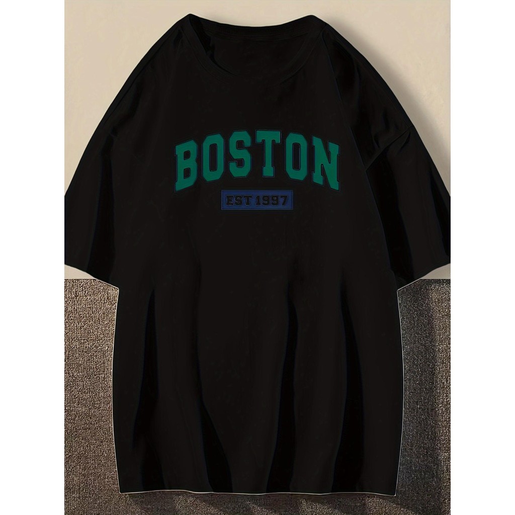 Tee Grapic Vintage Boston 1997 - Tee Leher Krew Loose Fit