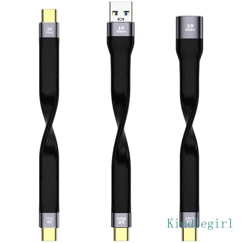 ELEGAN สาย USB-C to Type C 10gbps สายชาร์จ USB-C to USB Sync แบบสั้น