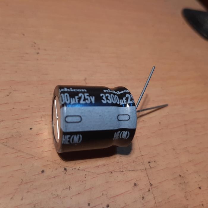 Part Elko Elco 3300uf/25v 3300uf 25v 3300uf-25v HE Series Nichicon อุปกรณ์ไฟฟ้า