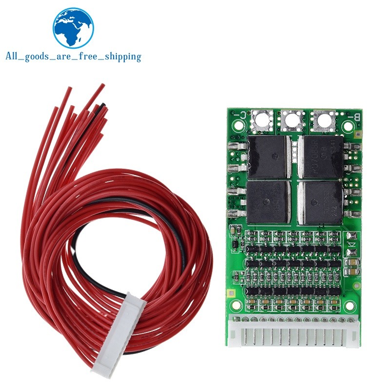 Aideepen บอร์ดป้องกันแบตเตอรี่ลิเธียมโพลิเมอร์ 6S 7S 8S 9S 10S 13S 3.7V 25A BMS 18650