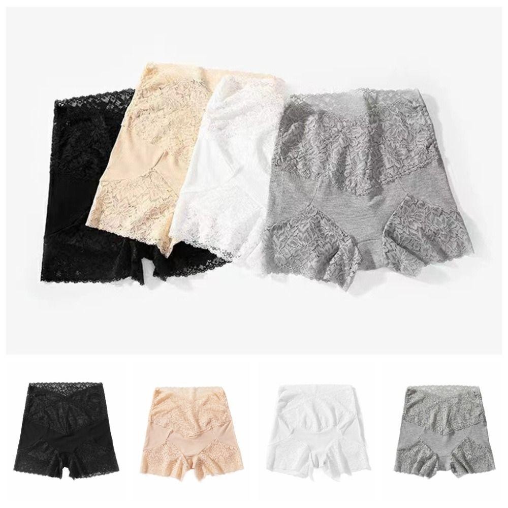 เซปเบอร์ ลูกไม้กางเกงนิรภัย,ตาข่ายโปร่งใสดอกไม้กางเกงขาสั้นไม่มีรอยต่อ,หวานเอวสูงชุดชั้นในท้องควบคุมสุภาพสตรี เลกกิ้ง กางเกงขาสั้นสุภาพสต - รูปที่ 5