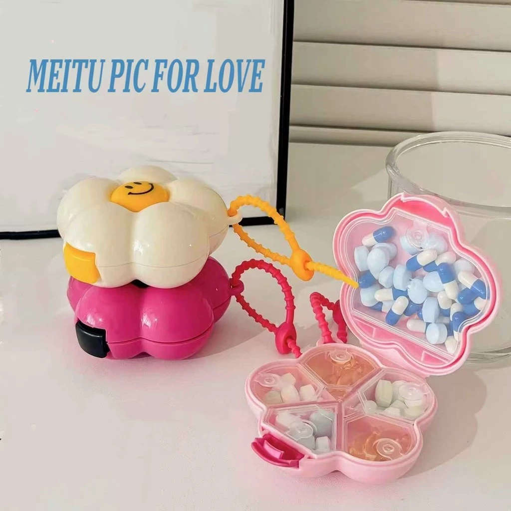 【พร้อมส่ง】กล่องใส่ยา กล่องยาแบบพกพาขนาดเล็ก พลาสติกแข็งแรง กันน้ำ ทนทานต่อแสงแดด พกพาง่าย KKHOME