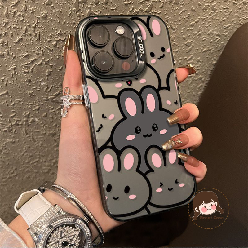 การ์ตูนกระต่ายสําหรับ Vivo X200 Pro Mini X100 X100S X90 X80 X70 X70T X60 Pro V23 V20 Pro Y74S Y76S Y