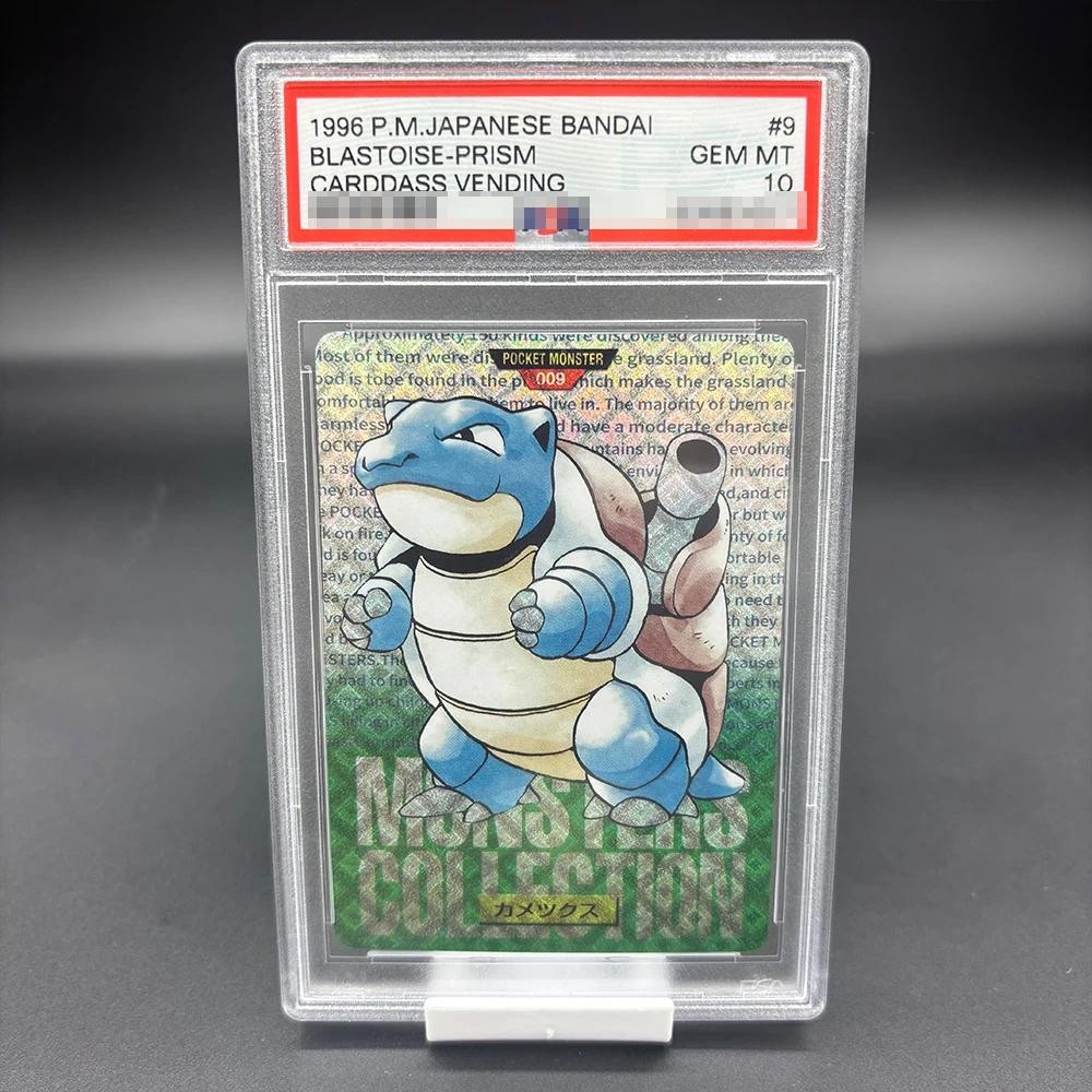 DIY PSA10 1996 PM. JAPANESE CARDDASS VENDING BLASTOISE-PRISM Collection Card 10Points Rating Card อะ