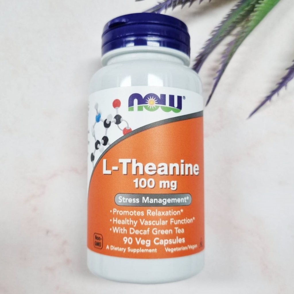พร้อมส่ง >>> [NOW Foods®] L-Theanine 100 mg 90 Veg Capsules แอล-ทีอะนีน NowFoods