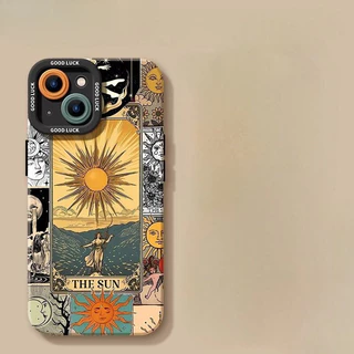 สำหรับ IPhone 15 16 11 14 13 12 Pro Max 7 8 14 16 15 Plus XR XS X Max SE2020 เคส Vortex สุดสวยสไตล์เรโทรเกิร์ล