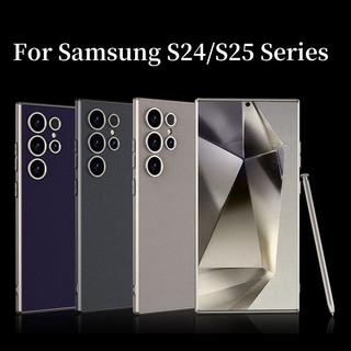 สําหรับ Samsung S25 Ultra S24 Ultra เคสโทรศัพท์กันกระแทกสําหรับ Samsung Galaxy S24 Ultra S25 Ultra S25 ปลอกหนัง
