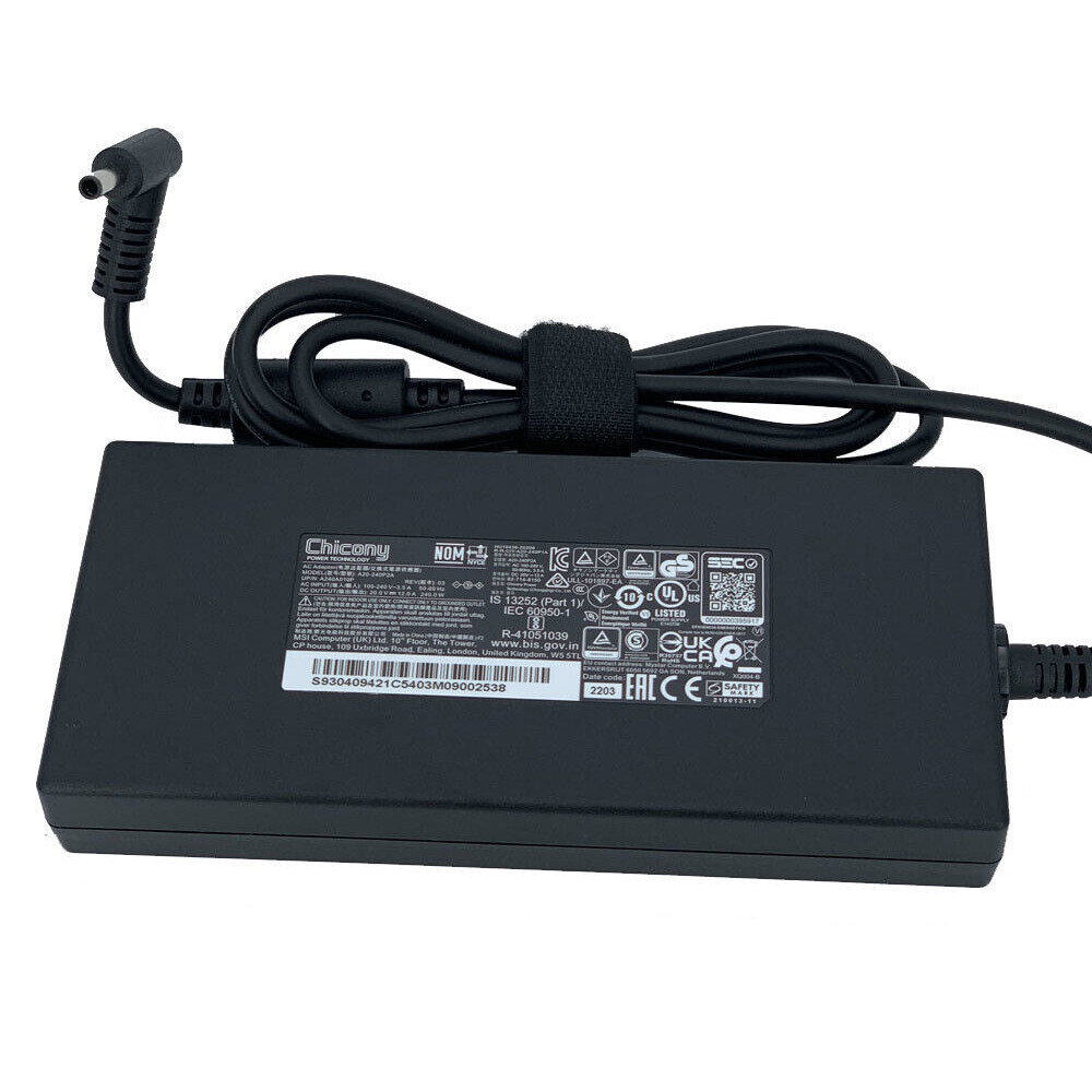 240w 12A Power Supply Charger สําหรับ MSI Katana GF66 12UE-077 A20-240P2A Chicony อะแดปเตอร์