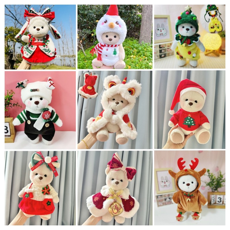 30cm Lena Bear teddytales เสื้อผ้าหมีน่ารัก ชุดฤดูหนาว แต่งตัวหมี ของขวัญคริสต์มาส-ปีใหม่ ไม่รวมตุ๊กตา
