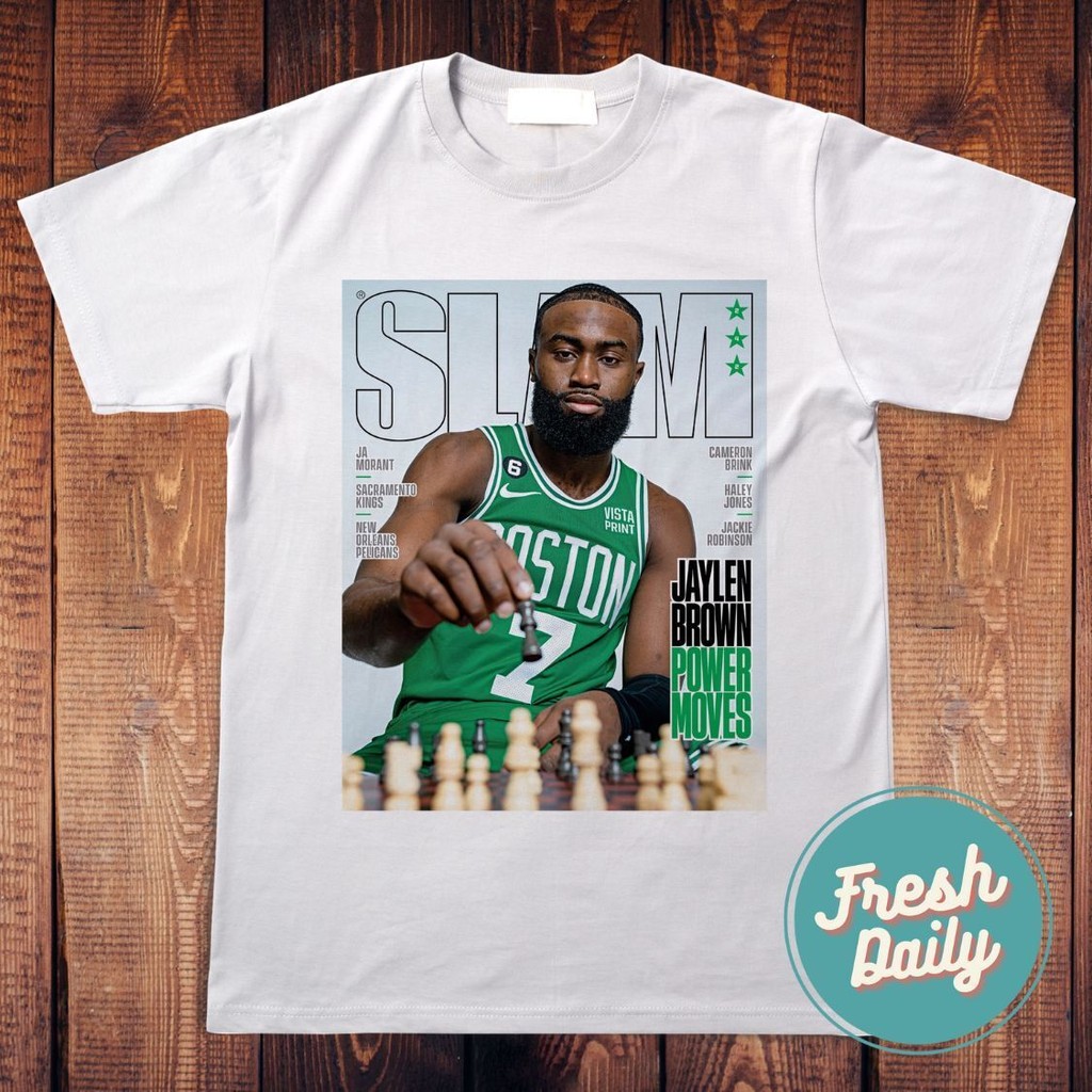 เสื้อยืดปก Slam Boston Celtics Jaylen Brown Power Moves