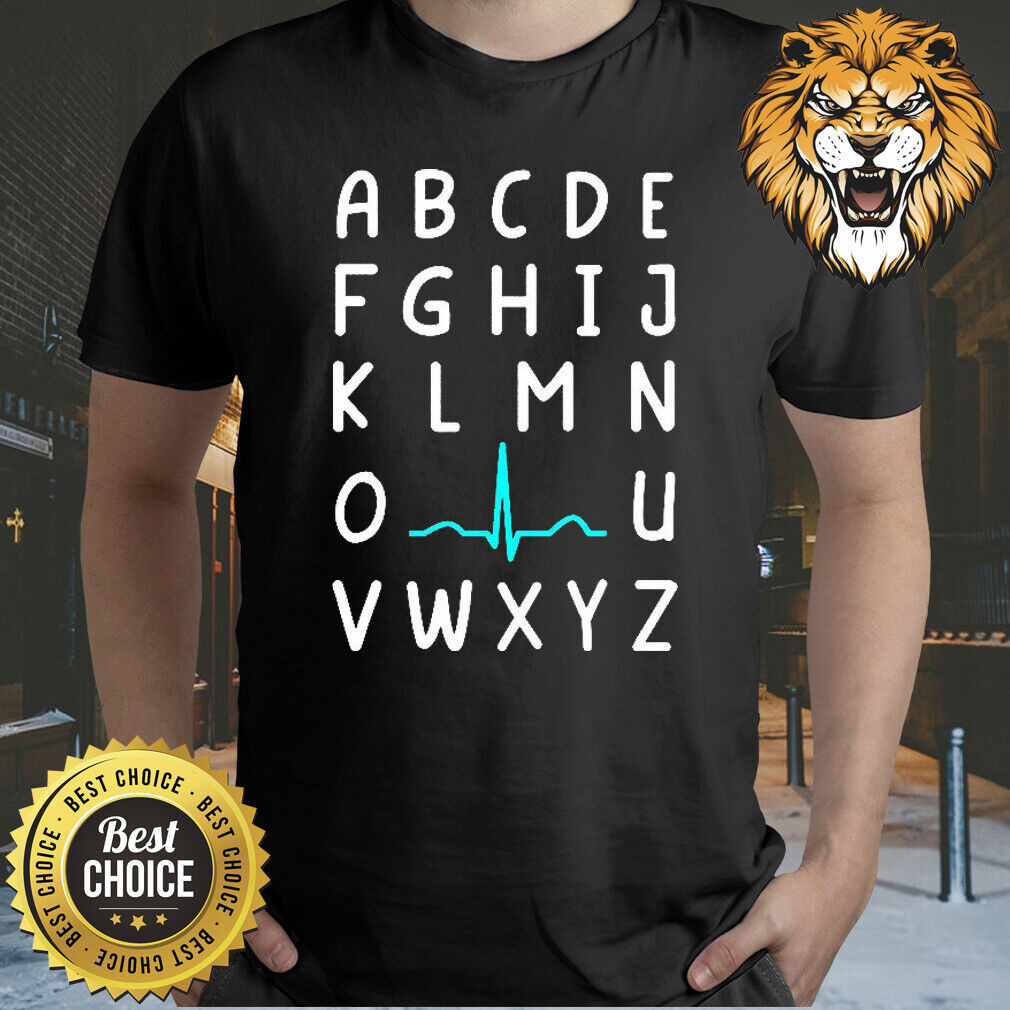 เสื้อพยาบาล Pqrt AbcS, Ekg Ecg Strip Shirt