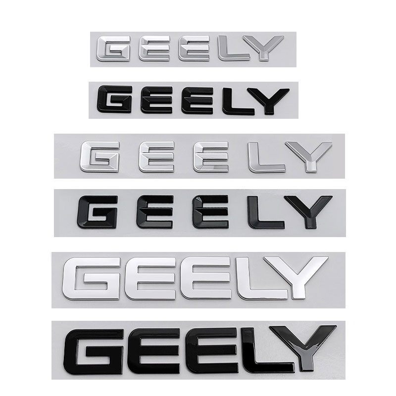 GEELY ตัวอักษรสําหรับ Geely Monjiro PREFACE GEELY GEOME รถยนต์ไฟฟ้าบริสุทธิ์ด้านหลังโลโก้ฝากระโปรงด้านหลังป้ายการปรับเปลี่ยนสัญลักษณ์