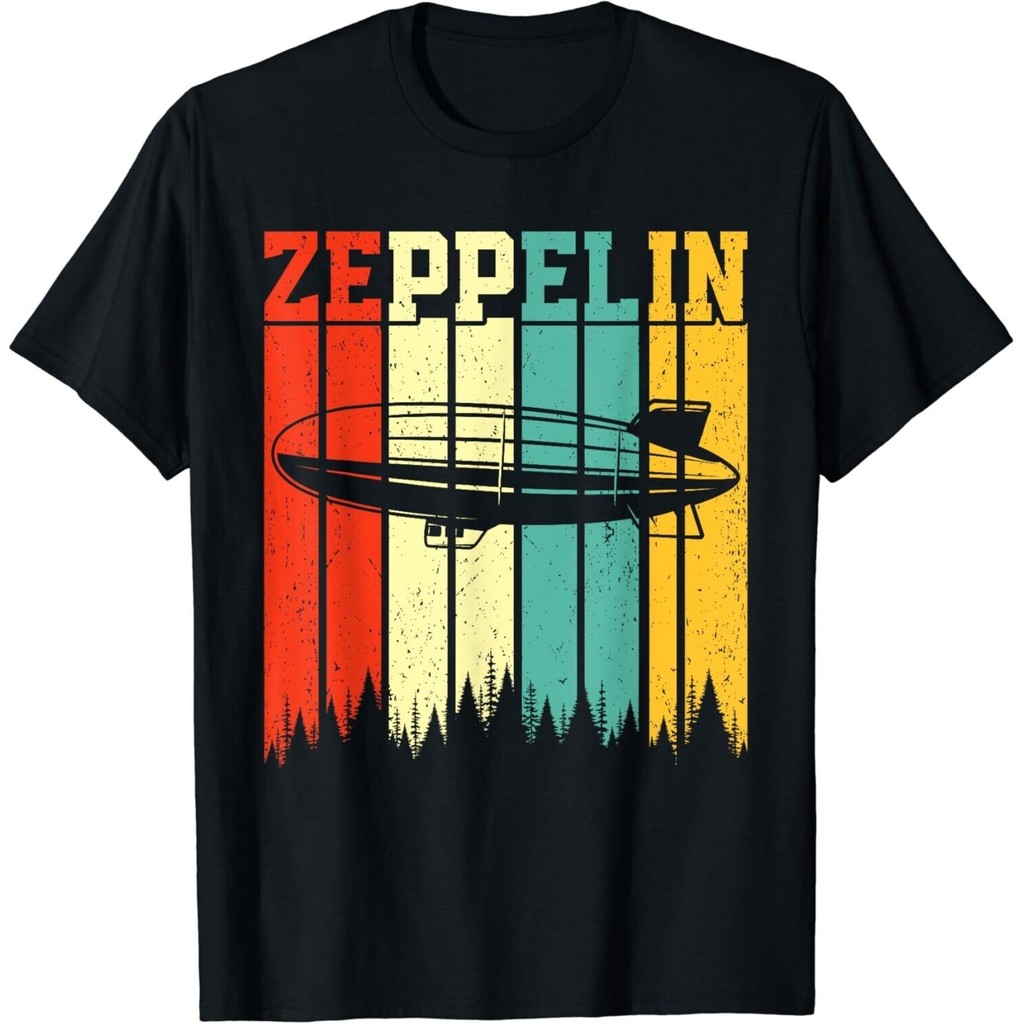 Retro Zeppelin 70s 80s เสื้อยืด Zepelin Zepplin