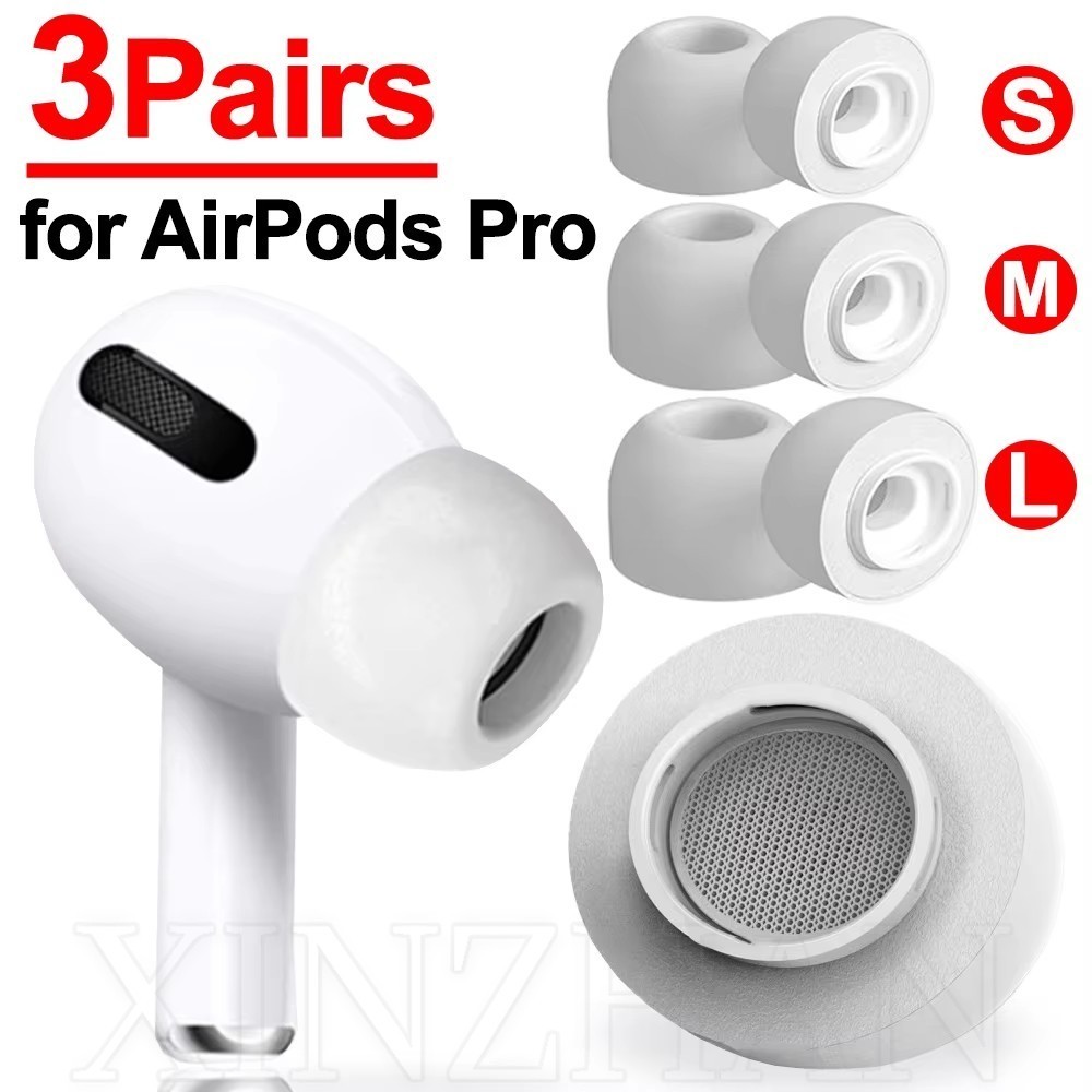 เข้ากันได้กับ Apple Airpods Pro 2 / Pro - จุกหูฟังตัดเสียงรบกวน - จุกหูฟังทดแทนเมมโมรี่โฟม - พรีเมี่ยม นุ่ม พร้อมกรองฝุ่น - ที่อุดหูฟองน้ํา SML
