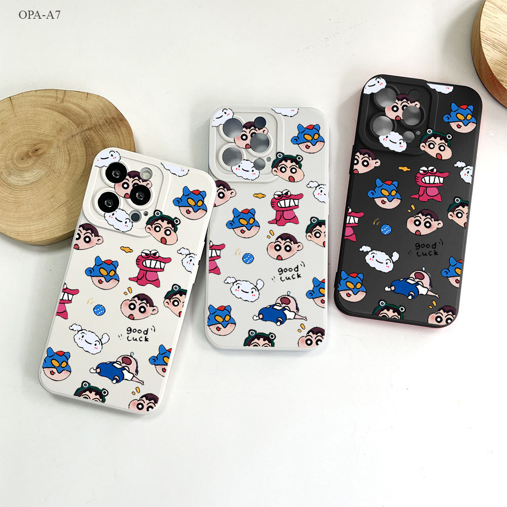 OPPO A7 A5S A12 A9 A31 A3S A53 A15 A15S A16 A93 A76 A36 A96 A57 A77S Reno 8Z 7Z 5G 2020 2022 เคสออปโป้ ชมดวงจันทร์ เคส