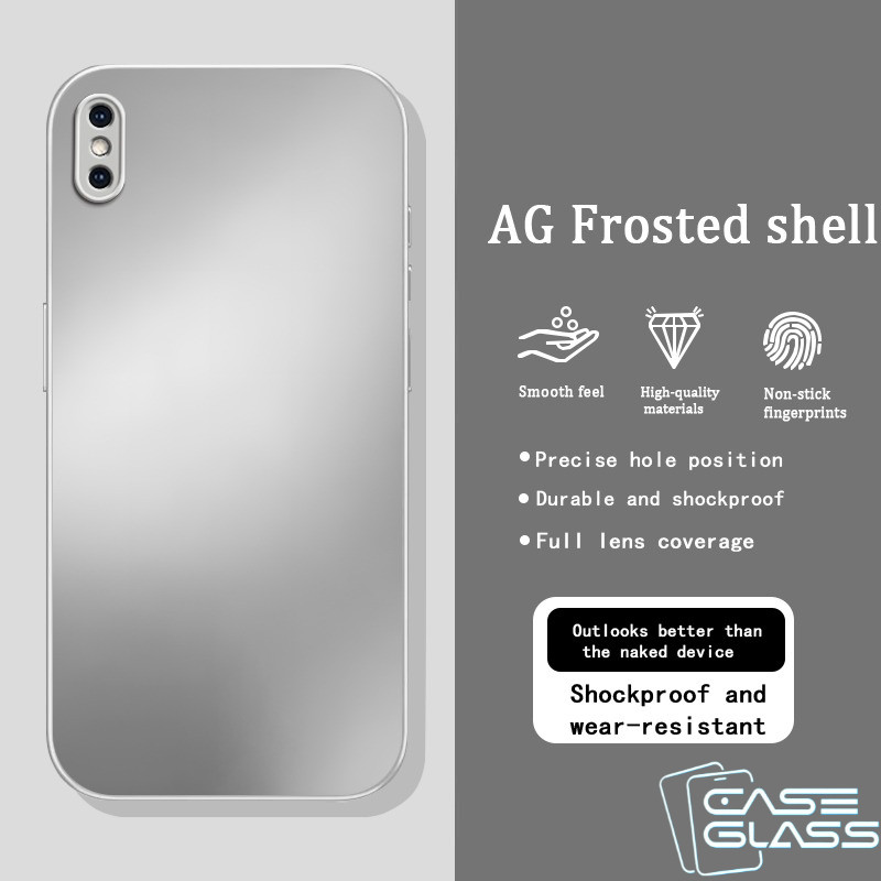 คลังสินค้าพร้อม AG Frosted เหมาะสําหรับ Apple xs Max xs xr x Frosted Skin-Feel Shell Leave ไม่มีลายนิ้วมือ Shock-Resistant ทนต่อการสึกหรอ