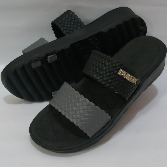 MALL586- [besty_mart3] รองเท้าแตะส้นเตารีดสูง 4 ซม | S36-40 Dulux ยางนุ่ม