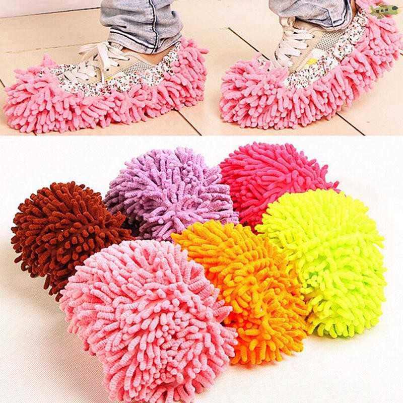[UNC] ใหม่ 1 pcs al กวาดพื้น unlaied ขี้เกียจลาก overshoes รองเท้าแตะสะอาด หมวกซับ unหุ้มรองเท้า clean TH