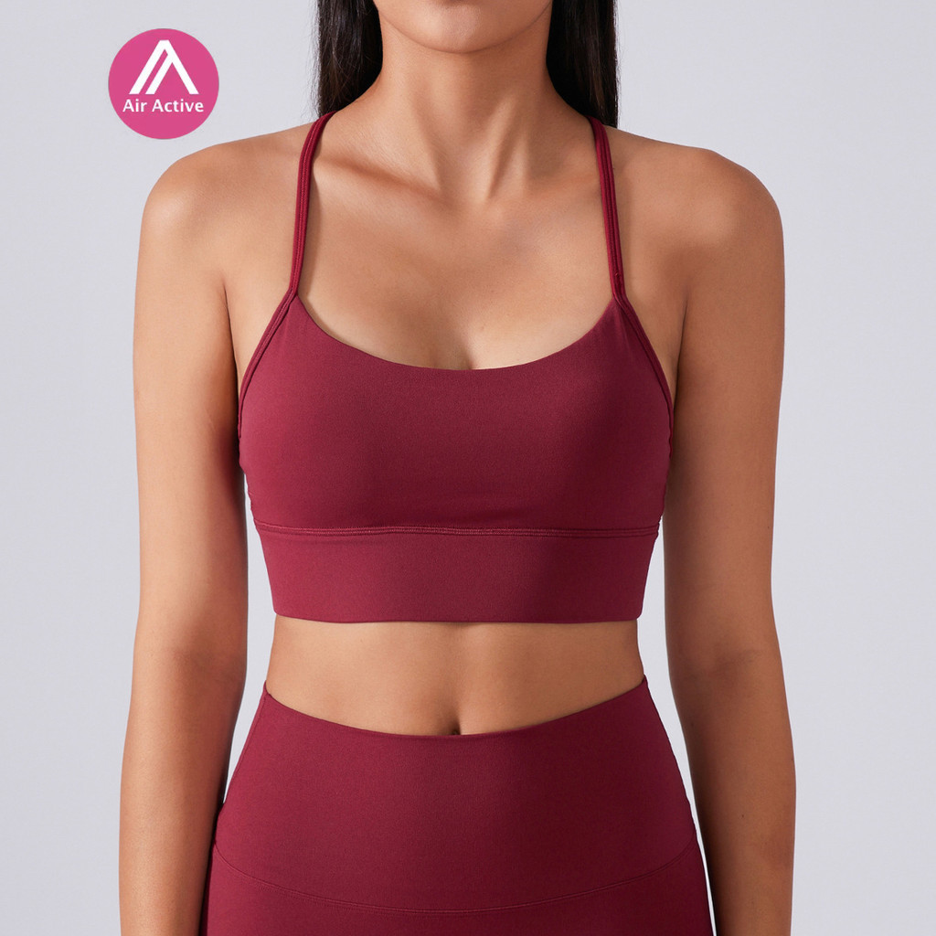Yoga Sports Bra Sexy Y-shaped Back Spaghetti Straps