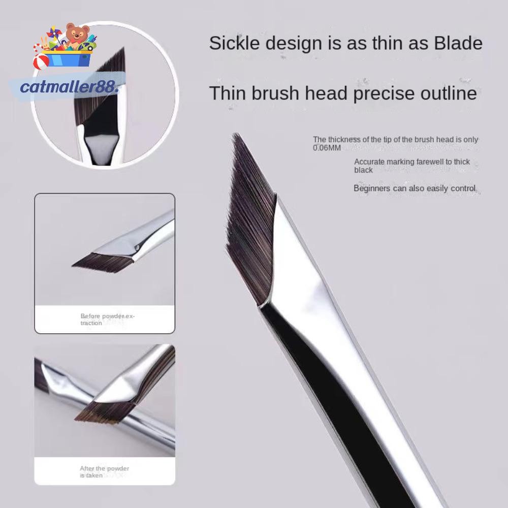 Catmaller88 Blade Eyeliner Brush, แปรงคิ้วอัพเกรดแบน, แปรงรายละเอียด Professional Fine Angle Brow Contour แปรงแต่งหน้าเครื่องมือแต่งหน้า