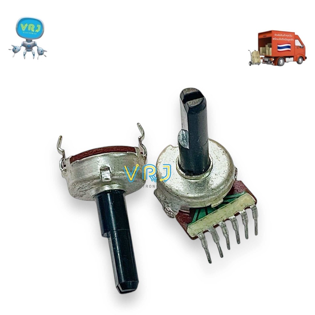 VR วอลลุ่ม 6ขา B20K B50K แกนผ่า 20mm (ราคาต่อ 1ชิ้น)มีสินค้าพร้อมส่งในไทย