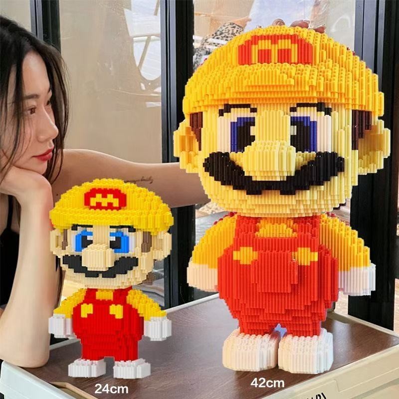 บล็อกสามมิติขนาดใหญ่กว่า 10000 เม็ดขนาดเล็กสำหรับผู้ใหญ่ชายหญิงประกอบของเล่นหมีรุนแรง ของเล่นเด็ก