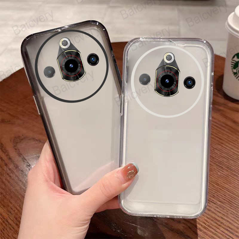 สําหรับ ZTE Nubia Focus Pro Z2351N สีดําใส Soft TPU เคสซิลิโคนฝาหลัง