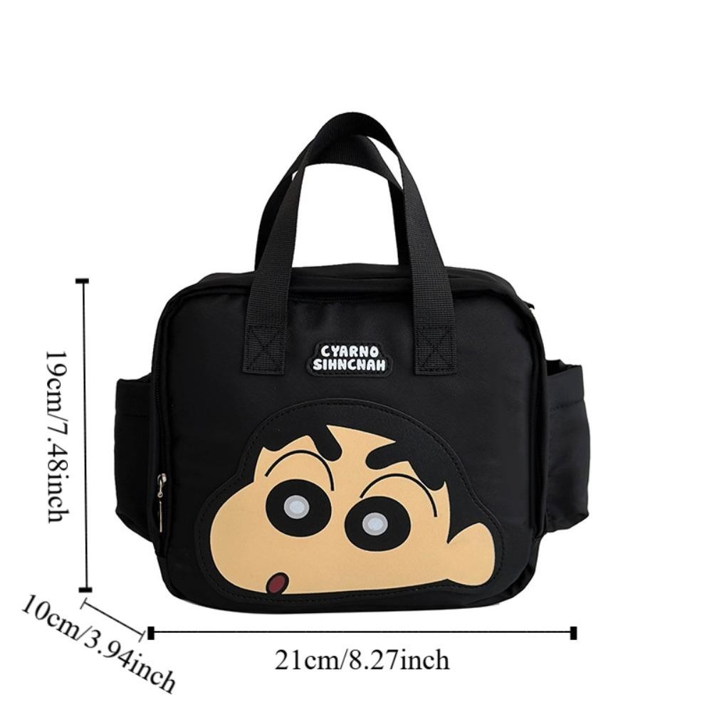 Bliss Crayon Shin-Chan กระเป๋าเป้สะพายหลัง,Crossbodyกระเป๋าสินค้าขนาดเล็กกระเป๋าผ้าใบ,ตลกป้ายกระเป๋าเก็บกระเป๋าจี้กระเป๋าซิปอะนิเมะกระเป๋าสะพายกระเป๋าเดินทาง