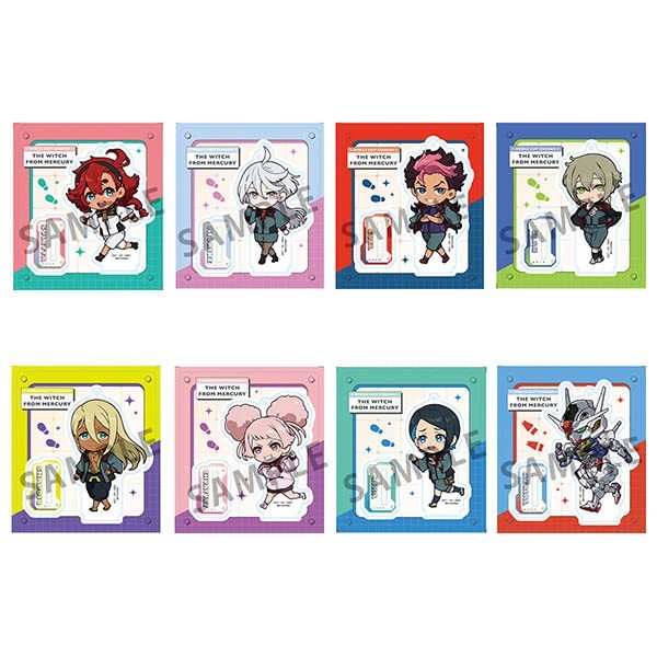 สแตนด์อะคริลิก Tokotoko "Mobile Suit Gundam Witch of Mercury" กล่อง 8 ชิ้น Direct from Japan