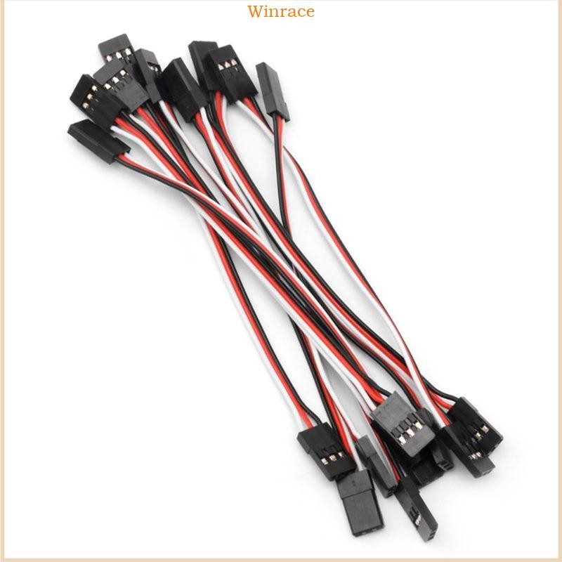 Wrc 10 ชิ้น 10 ซม.Quadcopter Extension Servo Lead Futaba JR ชายกับชายสายไฟ RC