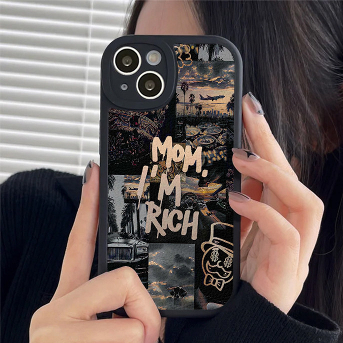 🔥COD🔥เคส iPhone 11 13 12 14 15 16 Pro MAX 7 8 14 15 16 Plus XR XSMAX เคสโทรศัพท์มือถือภาษาอังกฤษที่เรียบง่ายและทันสมัย