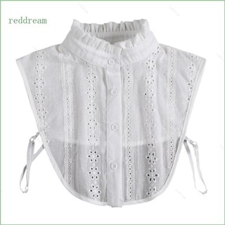 Redd ผู้หญิงครึ่งเสื้อปลอมคอปกยืน Ruffle เสื้อ Dickey เสื้อก…