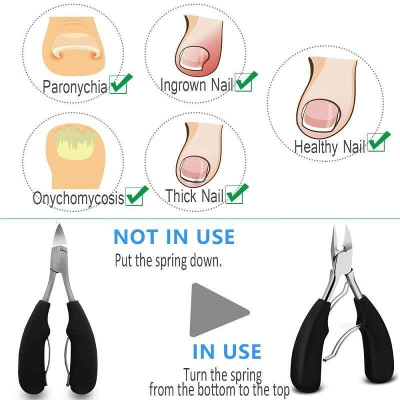 กรรไกรตัดเล็บ ที่ตัดเล็บขบ กรรไกรตัดเล็บขบ ที่ตัดหนังเล็บ กรรไกรสแตนเลส กรรไกตัดหนัง ปลายโค้งแหลม กรรไกรแต่งเล็บ - รูปที่ 4
