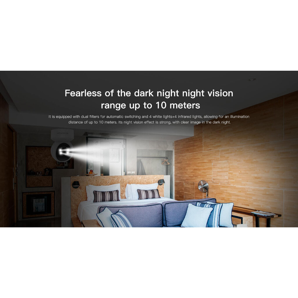 Vstarcam CS49L 3MP 2.4G กล้อง IP Mini Wireless Wifi Security กล้อง PTZ Cam IR Night