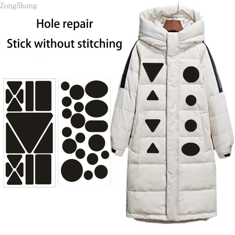 Zong Repair Patch แผ่นแปะซ่อมกันน้ํา Self-กาว Patch Down-Jacket Repair Patch สําหรับเสื้อกันฝน-เต็นท
