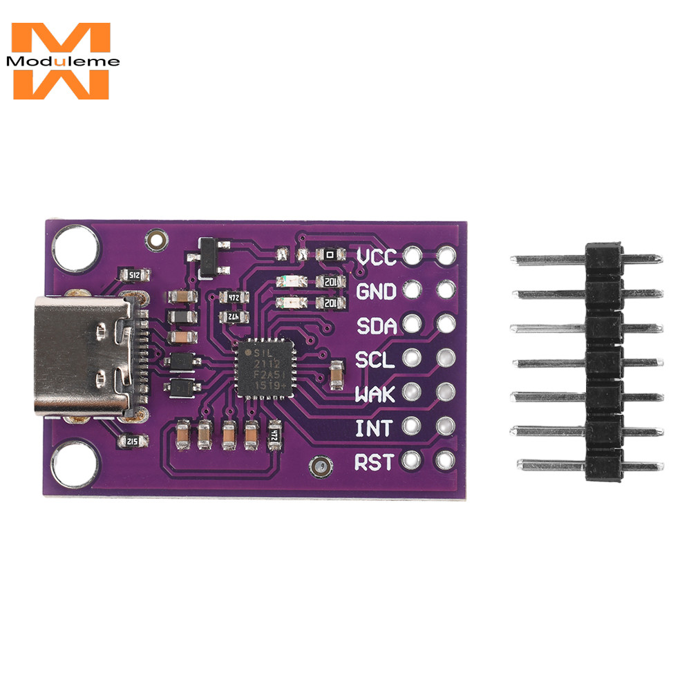 Cp2112 โมดูล USB ถึง SMBus/I2C USB ถึง I2C โมดูลการสื่อสาร CCS811 บอร์ดการระบาดอินเทอร์เฟซ Type-C
