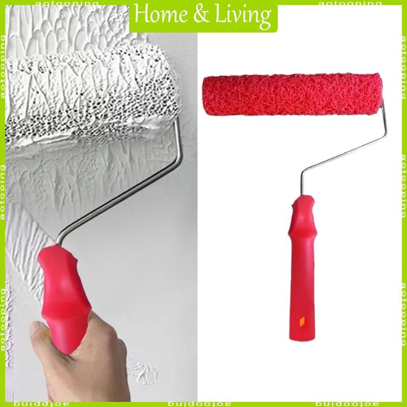Aotoo รูปแบบพื้นผิวแปรงลูกกลิ้ง Drywall Compound Roller แปรงผนัง Putty Roller สําหรับทา Putty และ Ro