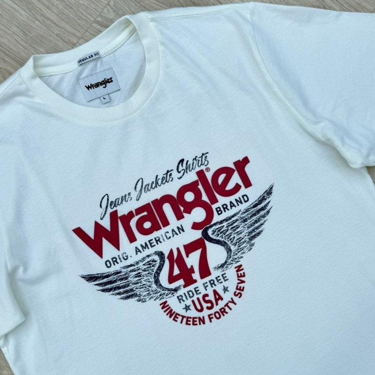 WRA เสื้อยืดคอกลมผู้ชายแฟชั่น แรงเลอร์ สวยลายตัวละ