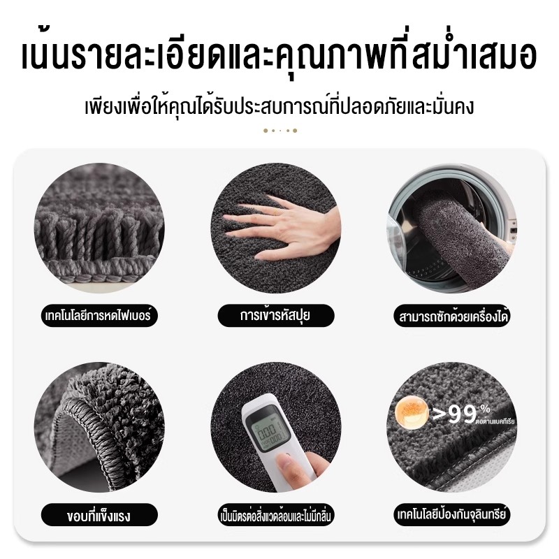 （ซื้อ 1 แถม 1 ）พรมปูพื้น 40x60cm ดูดซับน้ําได้ดี กันลื่น ผ้ากํามะหยี่ปะการัง สําหรับห้องน้ํา - รูปที่ 6