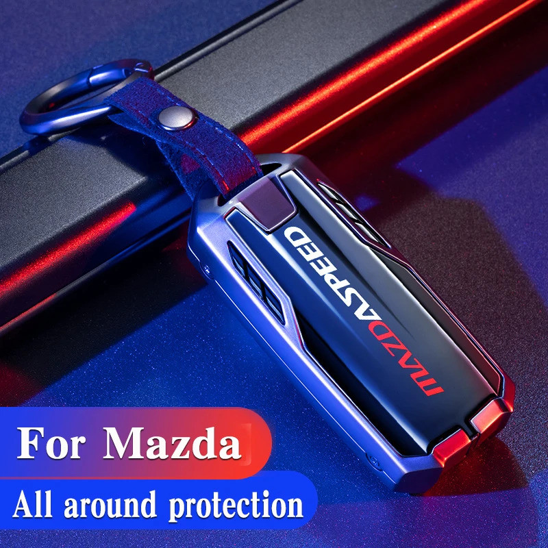 For Mazda 2 3 5 6 2017 CX-4 CX-5 CX-7 CX-9 CX-3 zinc alloy car key case cover holder accessories