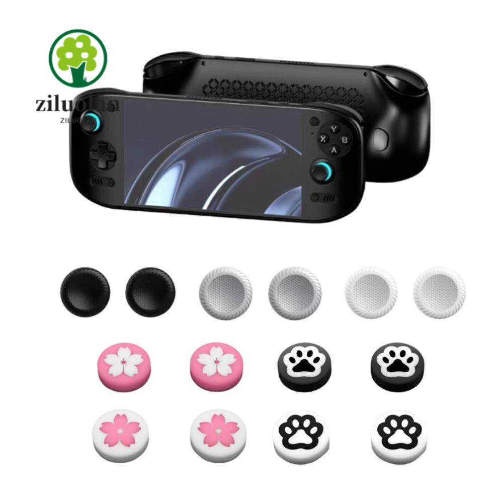 ZILUOLAN 4PCS จอยสติ๊กขนาดใหญ่หมวก,ซิลิโคนที่มีสีสันเกมคอนโซลจอยสติ๊ก Rocker,ลื่นอุปกรณ์เสริมเปลี่ยน