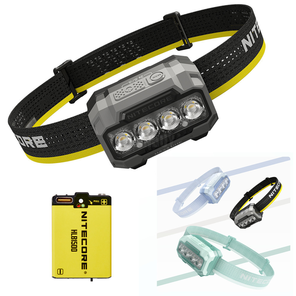 NITECORE HA23 UHE 600 Lumens อุณหภูมิหลายสี UHE LEDs ไฟหน้า