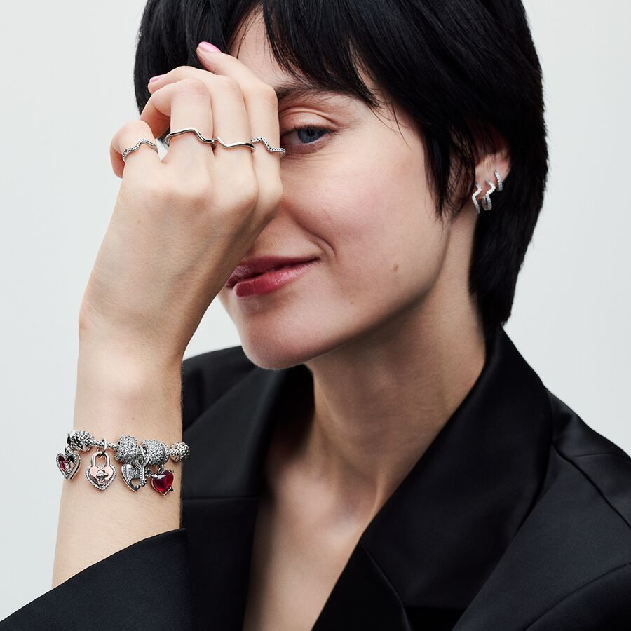 ขายดี 100% เงินสเตอร์ลิง S925 สร้อยข้อมือคู่รักผู้หญิง เครื่องประดับแพนโดร่า DIY สร้อยข้อมือโซ่ประดับแพนโดร่า 592453 ค00 - รูปที่ 7