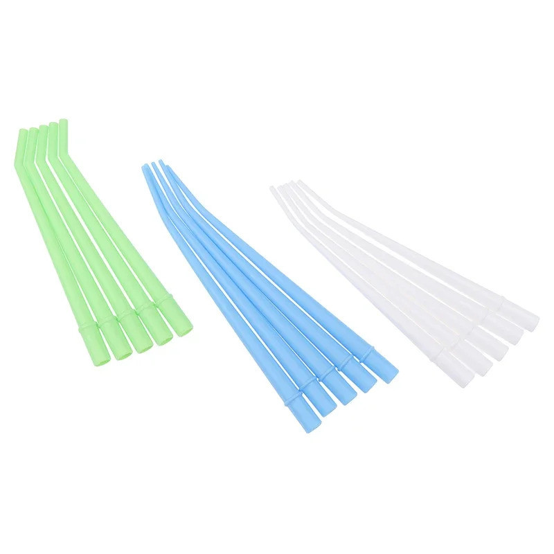 25pcs Disposable Dental Saliva Ejector Surgical Suction Tips Long Slim Type Dentistry Clinic Strong 