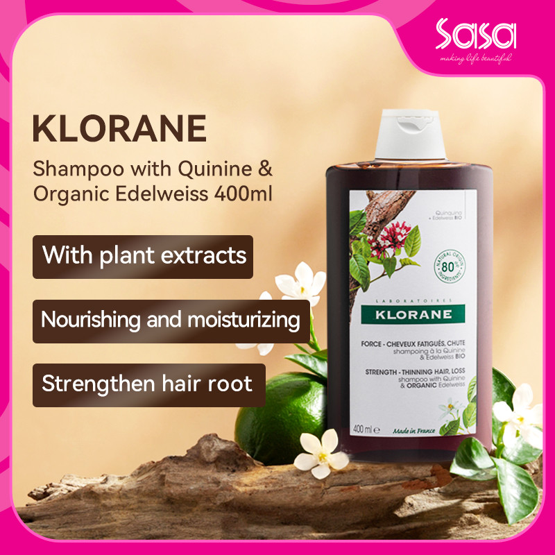 Klorane Shampoo with Quinine & Organic Edelweiss (400ml)